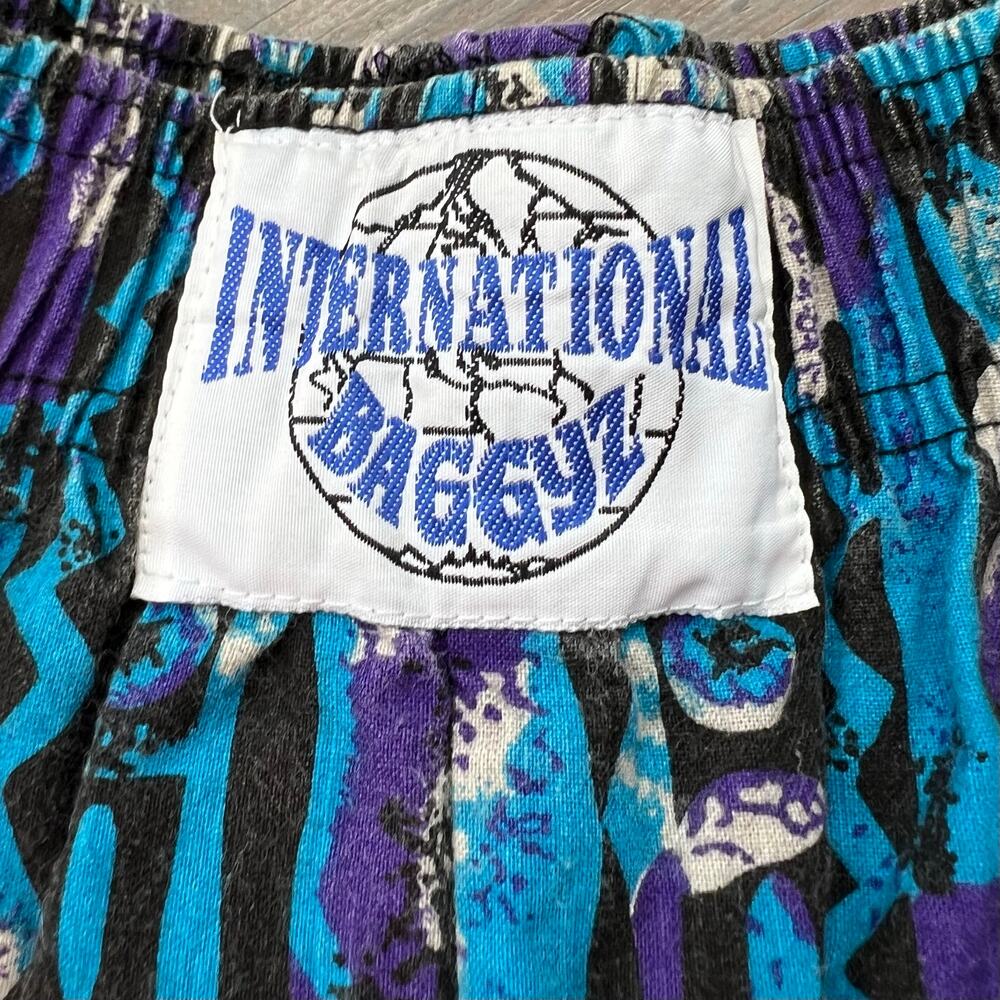 Vintage International BAGGYZ Parachute Pants 80s size medium Hammer pants - Picture 4 of 6